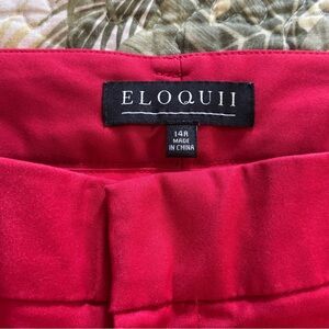 Eloquii Vibrant Red Women's Pants